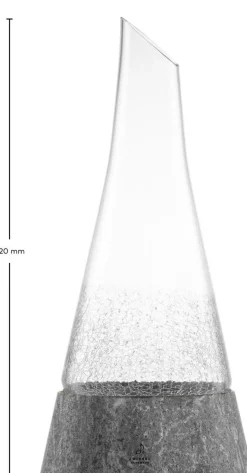 Dekanter Symbiosis 0,75l mit Steinsockel und Filzu