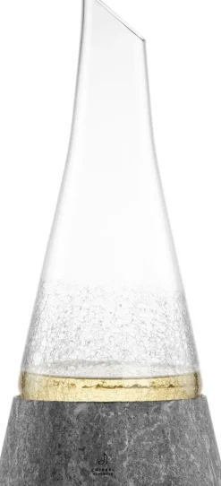 Dekanter Symbiosis 0,75l mit Steinsockel und Filzu