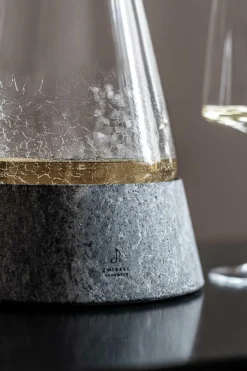 Dekanter Symbiosis 0,75l mit Steinsockel und Filzu