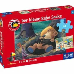 Der kleine Rabe Socke - Puzzle 2x24 Teile