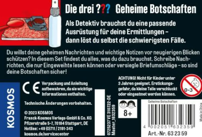 Die drei ??? - Geheime Botschaften (kleine Dose)