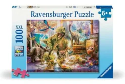 Dinos im Kinderzimmer - Puzzle 100 Teile XXL