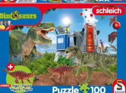 Dinosaurier der Urzeit mit Add-on - Puzzle 100 Tei