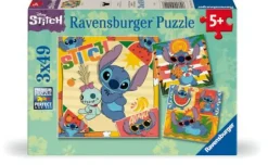 Disney Stitch - Puzzle 3x49 Teile