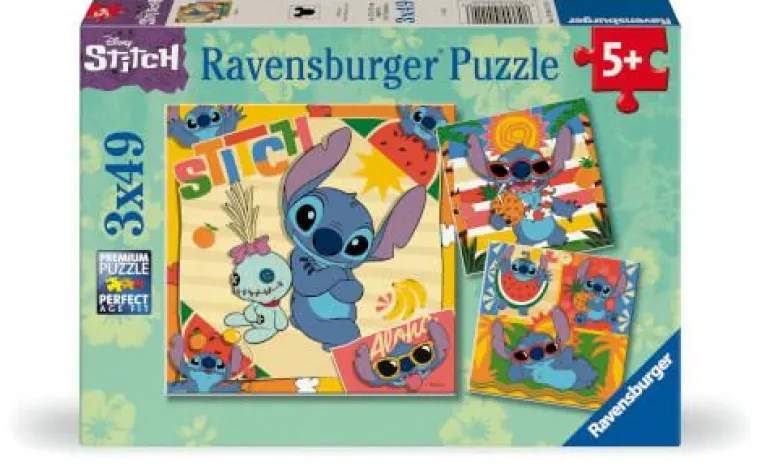 Disney Stitch - Puzzle 3x49 Teile