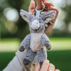 Donkey Plush Keyring Esel
