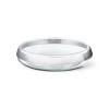 Duo runde Schale Edelstahl/Glass medium