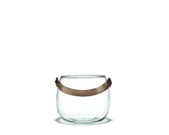 DWL Glasschale mit Lederhenkel 12cm
