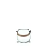DWL Glasschale mit Lederhenkel 10cm