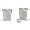 Edelstahlfilter 2er mit Ablage/Deckel