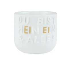 Eierbecher „Ein & Alles" D 5cm H 4,5cm