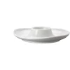 Eierbecher mit Ablage, 13 cm, Junto / Weiß