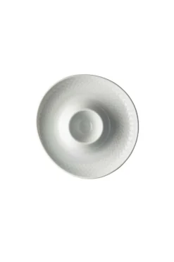 Eierbecher mit Ablage, 13 cm, Junto / Weiß