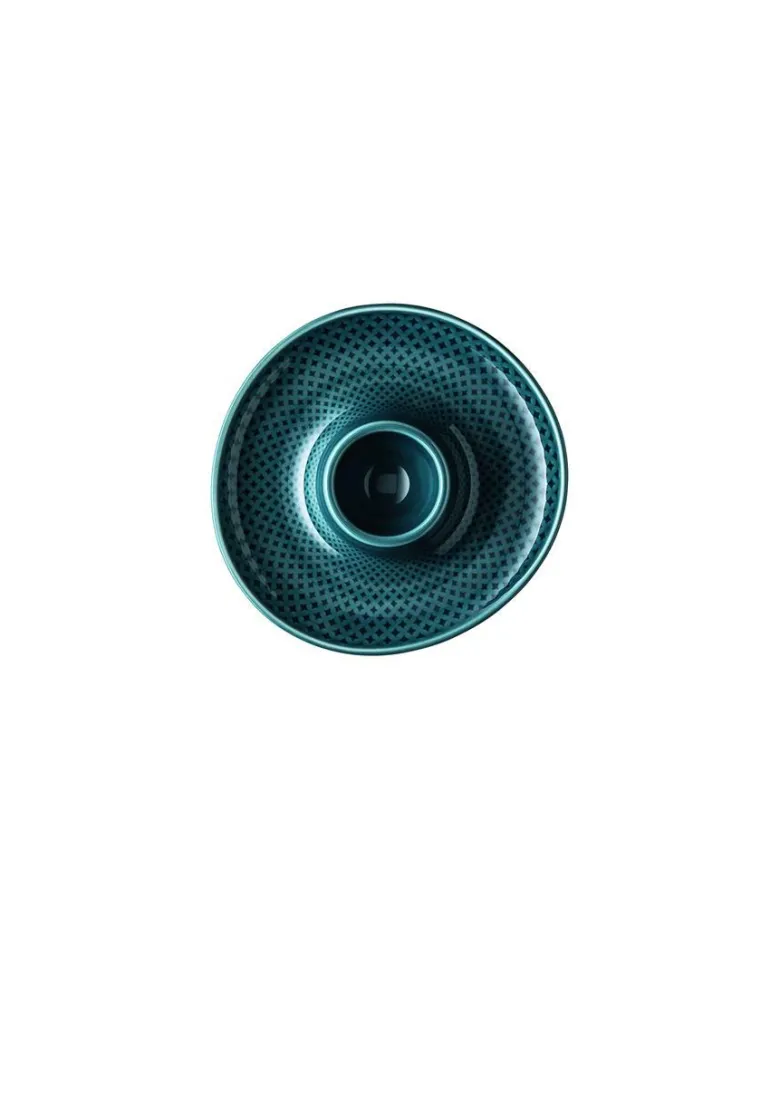 Eierbecher mit Ablage, 13,cm, Junto / Ocean Blue
