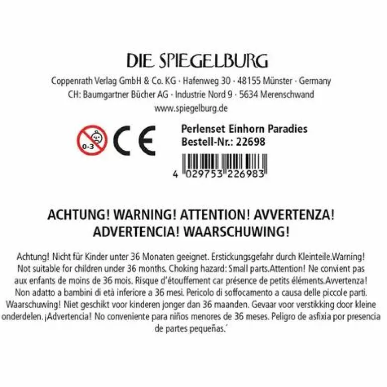 Einhorn-Paradies - Perlenset Einhorn