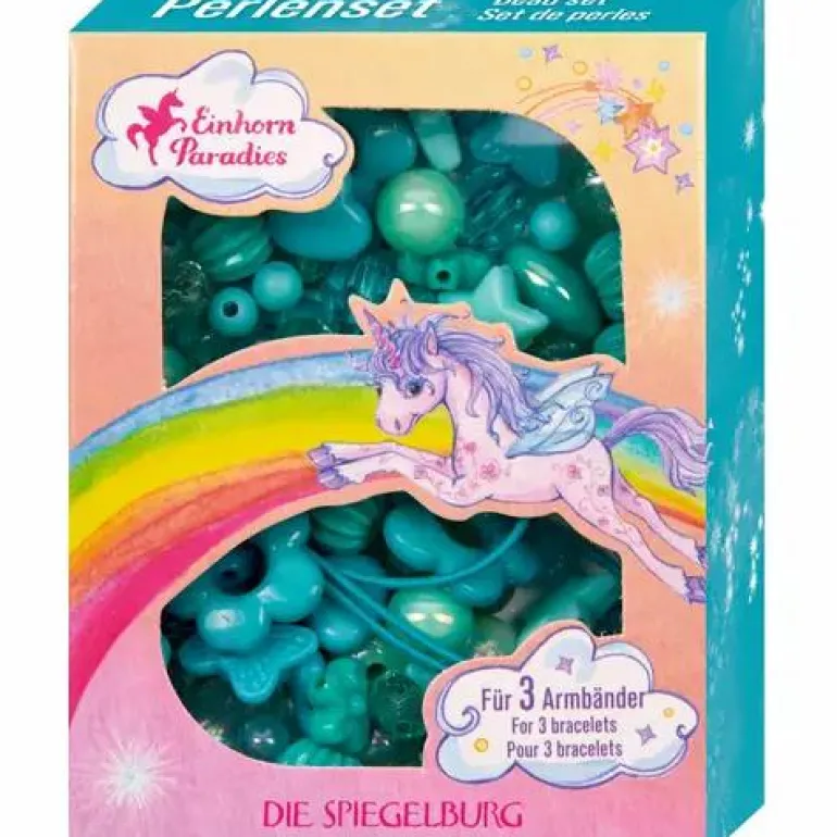 Einhorn-Paradies - Perlenset Türkis