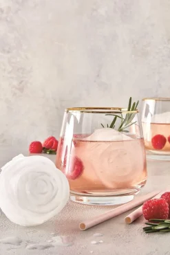 Eiswürfelform Rose für 4 Stück, Silikon
