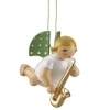Engel mit Saxofon schwebend