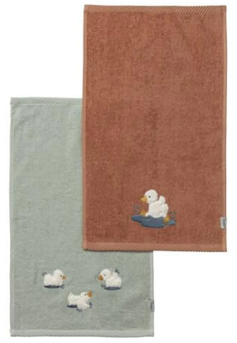 2er Pack Kinderhandtücher Edda, bunt 50x30cm