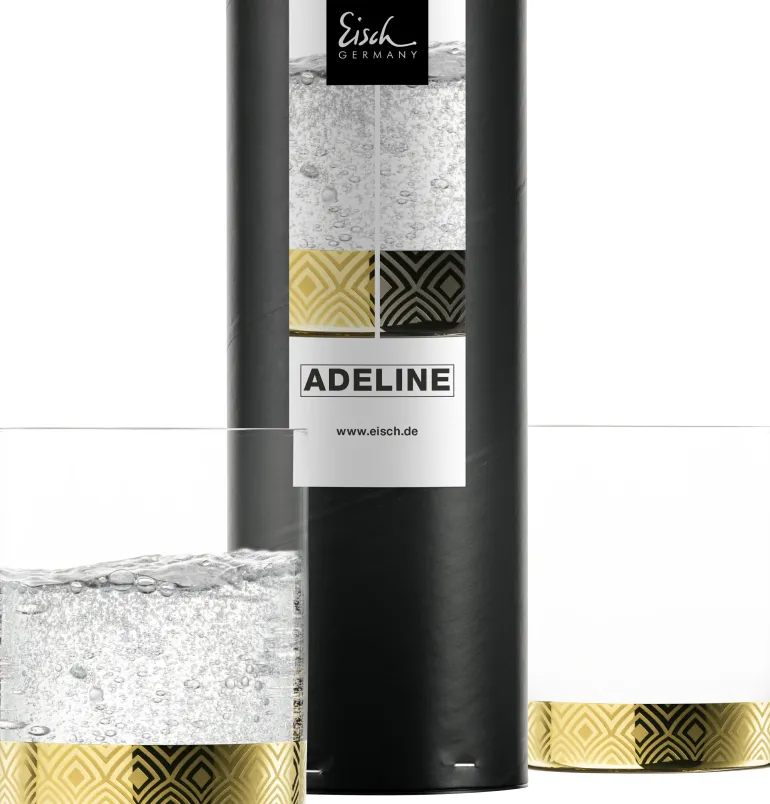 2er Becher 569/9 ,,Adeline Gold" In Geschenkröhre