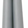 2er SPITZKERZE Grey 24 Cm Lang 1 Paar Spitzkerze