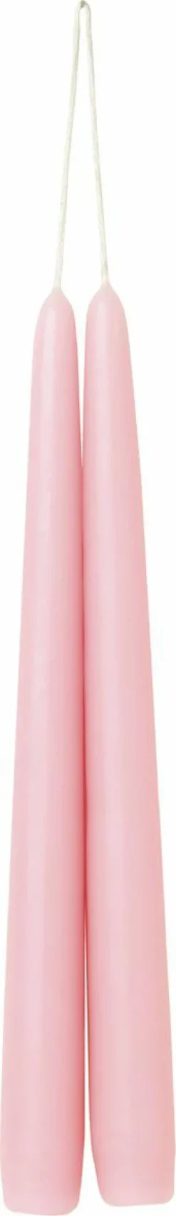 2er SPITZKERZE Orchid Pink 24 Cm Lang 1 Paar Spitz