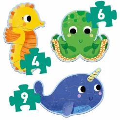 Erstes Puzzlen Im Meer