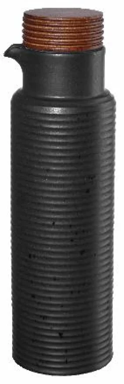 Essig und Ölflasche, schwarz