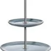Etagere flach, 2 stufig, denim D. 15 cm, H.22 cm
