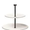 Etagere 2 stufig rund Ligne noire D. 21 cm, 26,5 c