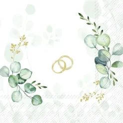EUCALYPTUS RINGS Gold Lunch-Servietten L1037309
