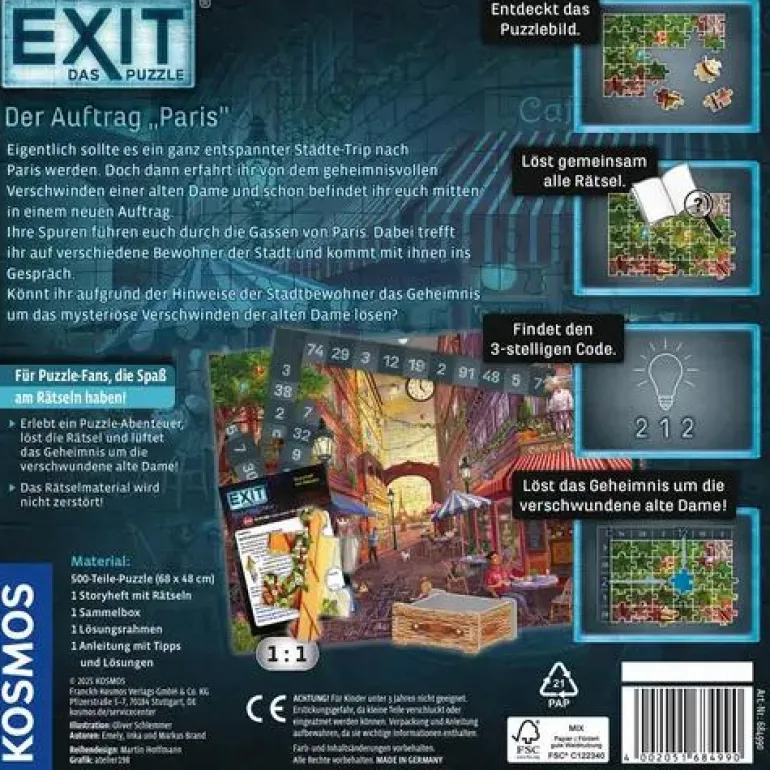 EXIT® - Das Puzzle: Der Auftrag Paris