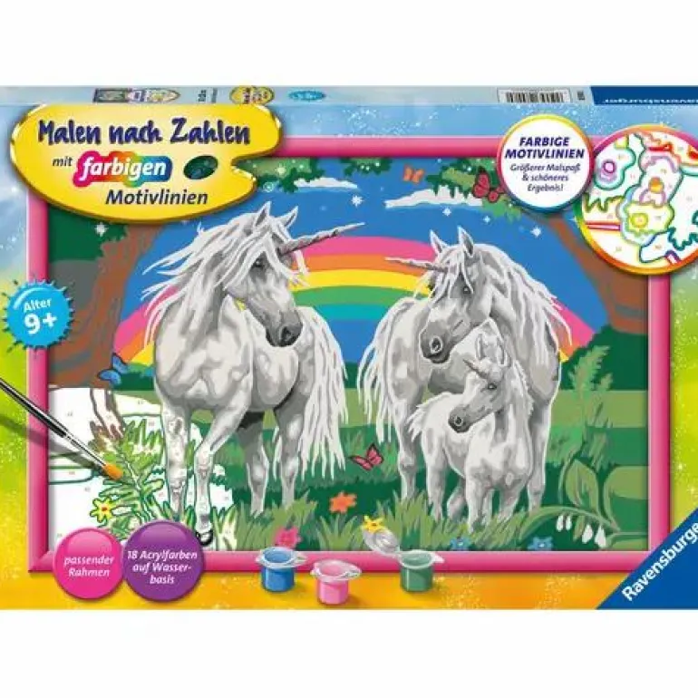 Fabelhafte Einhornwelt - Malen nach Zahlen