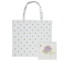 Faltbare Shopper-Tasche Hortensie +Biene