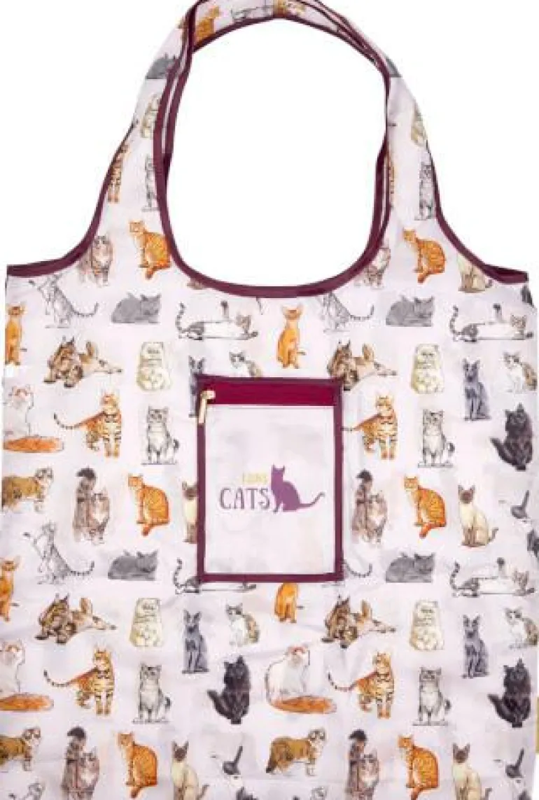 Faltshopper Katzen - I love cats & dogs