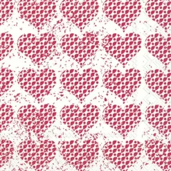 FANCY HEARTS red Lunch-Servietten L 855610