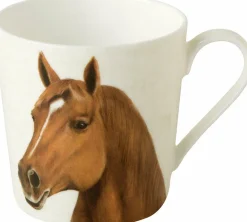 FARM HORSE Cream Bone China Becher