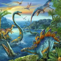Faszination Dinosaurier - Puzzle 3x49 Teile
