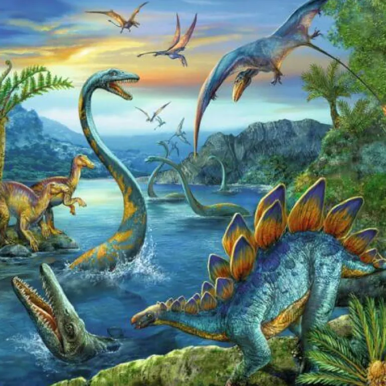 Faszination Dinosaurier - Puzzle 3x49 Teile