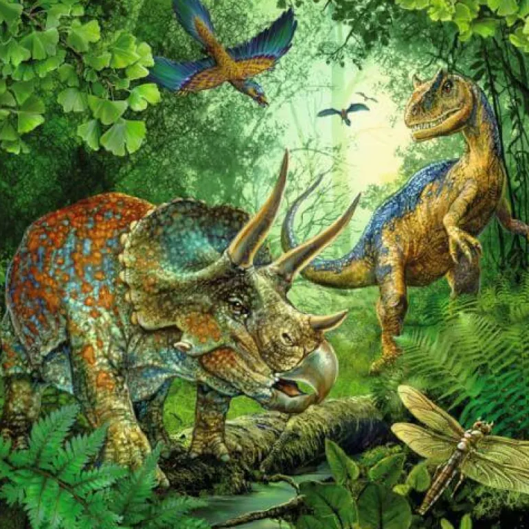 Faszination Dinosaurier - Puzzle 3x49 Teile