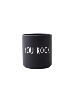Favourite Cups You Rock schwarz 8,5x8cm, Friedship