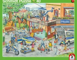 Feuerwehr/Polizei - Rahmenpuzzle 24/40 Teile