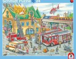 Feuerwehr/Polizei - Rahmenpuzzle 24/40 Teile