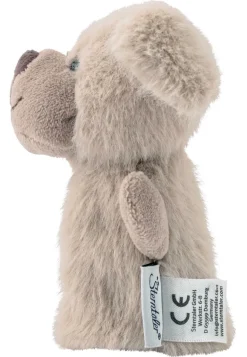 Fingerpuppe Hund Lucky, Graubeige