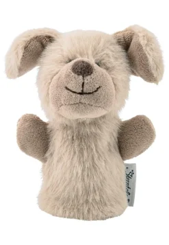 Fingerpuppe Hund Lucky, Graubeige