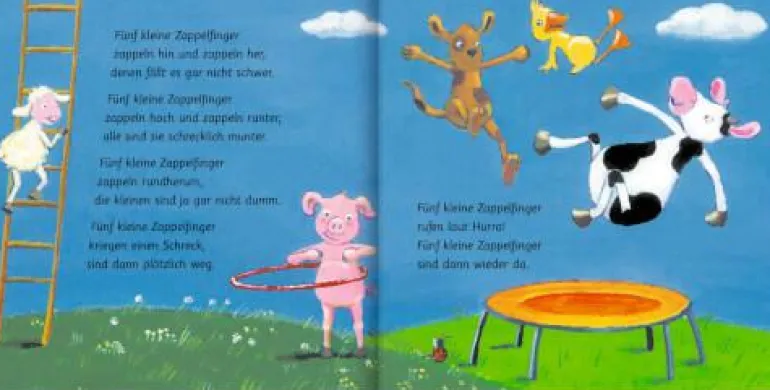 Fingerpuppen-Hand.-Set: Alle meine Fingerlein... (