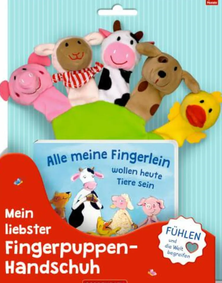 Fingerpuppen-Hand.-Set: Alle meine Fingerlein... (