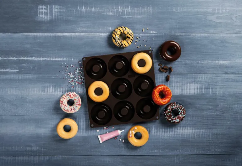 Flexiform Donuts 26x26cm 9fach Braun
