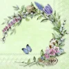 FLORIS WREATH green Lunch-Servietten L 985620