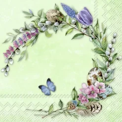 FLORIS WREATH green Lunch-Servietten L 985620